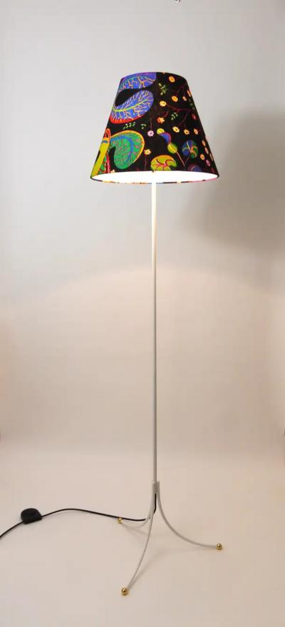  Haus Garten Josef Frank x J T Kalmar Haus Garten White Tripod Brass Floor Lamp 2057