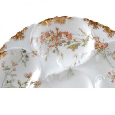  Haviland Co 1892 Antique Limoges Porcelain Oyster Plate