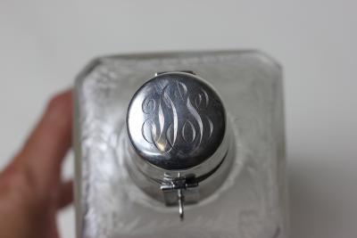  Hawkes Copper Wheel Engraved Decanter Sterling Stopper by Hawkes 1925 United States