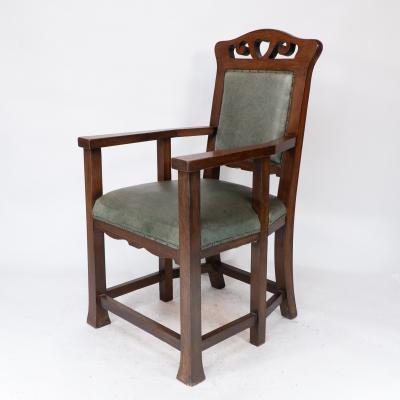  Heal s Heals Heal Son Ltd Heal Son attributed An Arts Crafts Six legged Oak Armchair