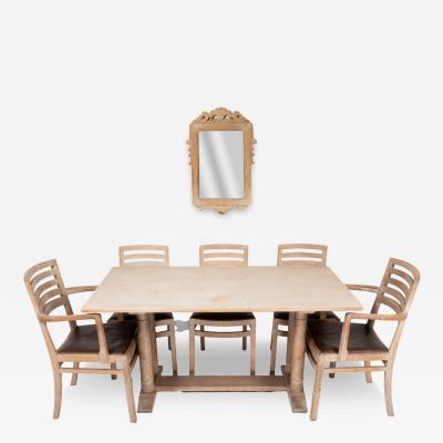  Heal s Heals Heal Son Ltd Heals Limed Oak Tilden Dining Table with Eight matching Chairs matching Mirror