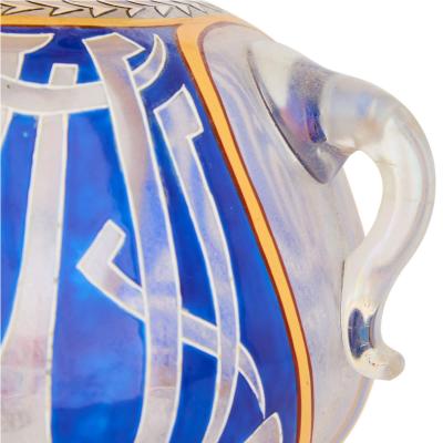  Heckert Glass Fritz Heckert F Heckert Orientalist Enamelled Glass Mosque Lamp