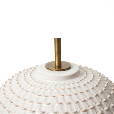  Hegnetslund Keramik Hegnetslund Table Lamps Ceramic White Textured Relief Signed