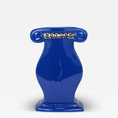  Heide Warlamis Heide Warlamis Postmodern Memphis Design Large Vase Vienna Collection 1980s