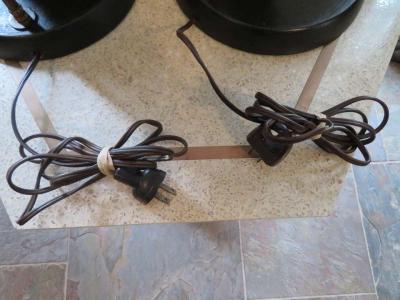  Heifetz Lovely Pair of Modernist Cerused Oak Heifetz Dancer Male Female Lamps