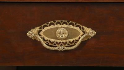  Heinrich Gantenbrink THE ROMANOV BUREAU AN IMPERIAL MAHOGANY GILT AND PATINATED BRONZE MOUNTED