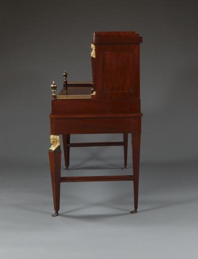  Heinrich Gantenbrink THE ROMANOV BUREAU AN IMPERIAL MAHOGANY GILT AND PATINATED BRONZE MOUNTED