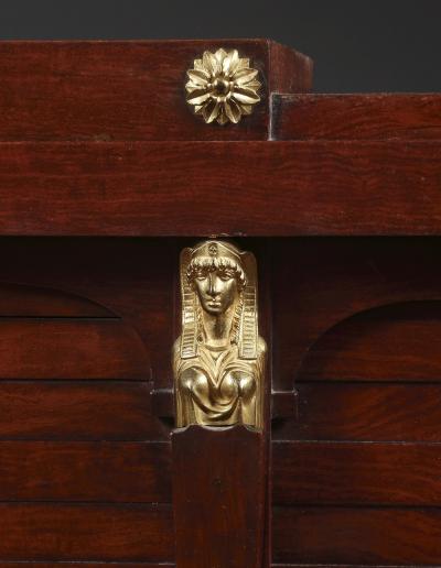  Heinrich Gantenbrink THE ROMANOV BUREAU AN IMPERIAL MAHOGANY GILT AND PATINATED BRONZE MOUNTED