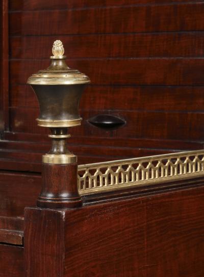  Heinrich Gantenbrink THE ROMANOV BUREAU AN IMPERIAL MAHOGANY GILT AND PATINATED BRONZE MOUNTED