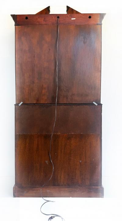  Hekman Furniture Company George III or Hepplewhite Style Mahogany Secretary Bookcase with Arch Pediment