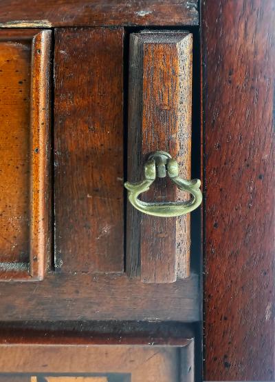  Hekman Furniture Company George III or Hepplewhite Style Mahogany Secretary Bookcase with Arch Pediment