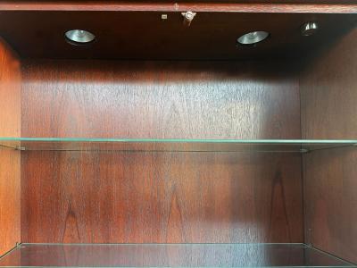  Hekman Furniture Company George III or Hepplewhite Style Mahogany Secretary Bookcase with Arch Pediment