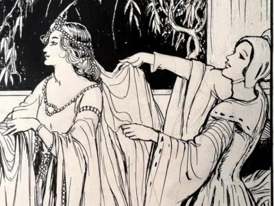  Helen Jacobs BWS The Court Ladies Dressed Gerda Women Illustrators