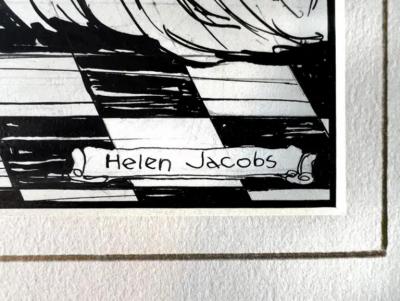  Helen Jacobs BWS The Court Ladies Dressed Gerda Women Illustrators