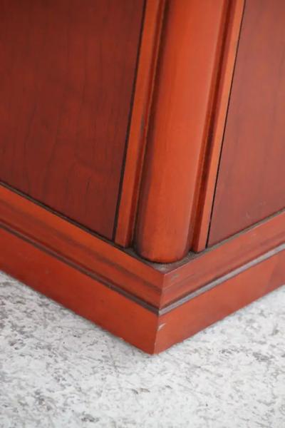  Helikon 42 ICF Helikon Pedestal Base Table w Flame Mahogany Top