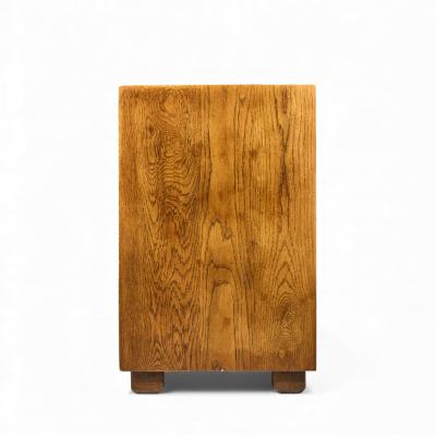  Henredon Furniture Henredon Campaign Mid Century Oak and Brass Lowboy Dresser