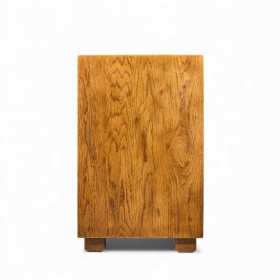  Henredon Furniture Henredon Campaign Mid Century Oak and Brass Lowboy Dresser