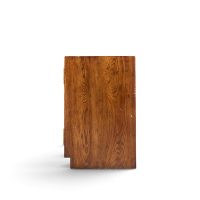  Henredon Furniture Henredon Campaign Mid Century Walnut and Brass Cabinet