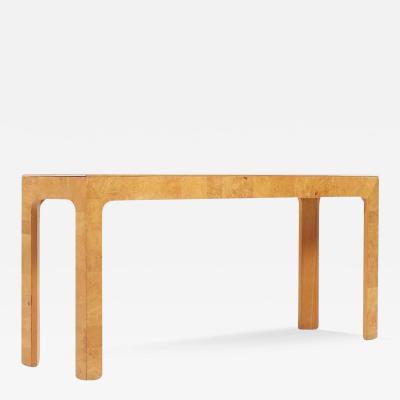  Henredon Furniture Henredon Scene II Mid Century Burlwood Console Table