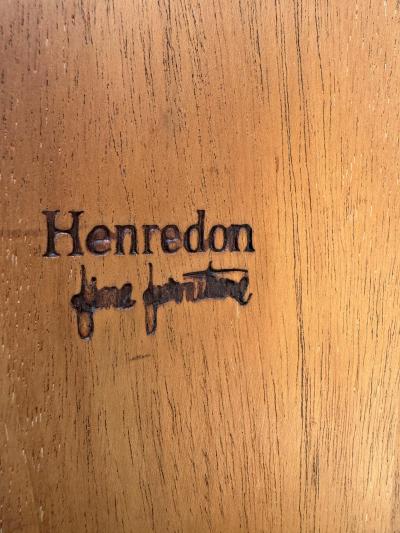 Henredon Furniture Henredon Walnut Tudor Style Side Table