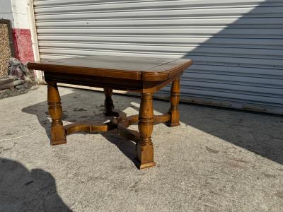 Henredon Furniture Henredon Walnut Tudor Style Side Table