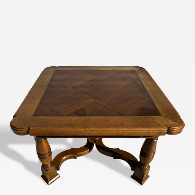  Henredon Furniture Henredon Walnut Tudor Style Side Table