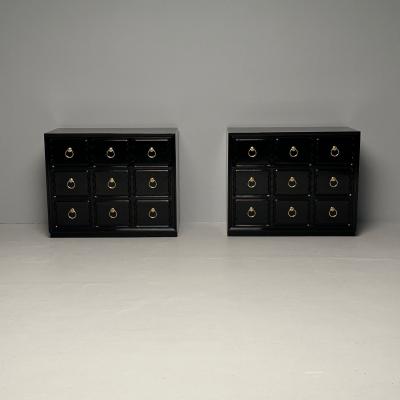 Henredon Furniture Pair of Dorothy Draper for Heritage Espana Chests Commodes Mid Century Modern