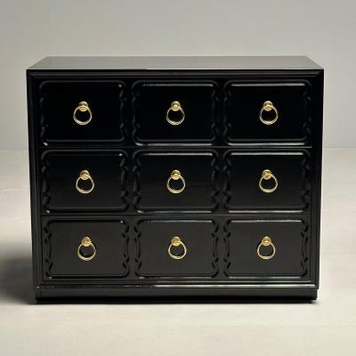 Henredon Furniture Pair of Dorothy Draper for Heritage Espana Chests Commodes Mid Century Modern