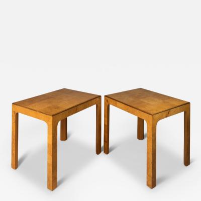  Henredon Furniture Set of Two 2 Substantial Hollywood Regency Bohemian End table