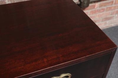  Henredon Furniture Vintage Stained Satinwood Nine Drawer Dresser with Brass Pulls by Henredon
