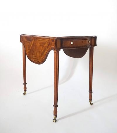  Henry Hill of Marlborough George III Serpentine Pembroke Table Henry Hill of Marlborough circa 1775