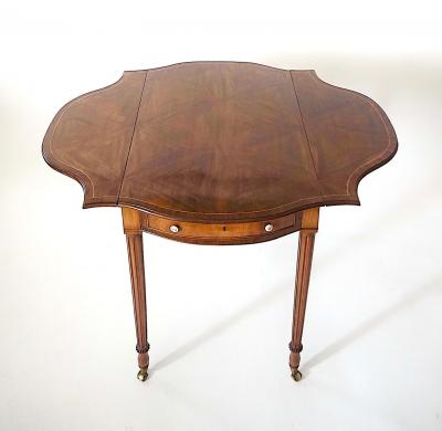 Henry Hill of Marlborough George III Serpentine Pembroke Table Henry Hill of Marlborough circa 1775