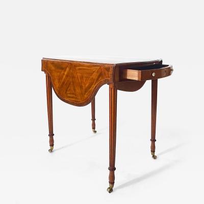  Henry Hill of Marlborough George III Serpentine Pembroke Table Henry Hill of Marlborough circa 1775