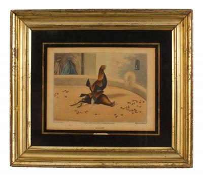  Henry Thomas ALKEN English Victorian Cock Fight Lithograph