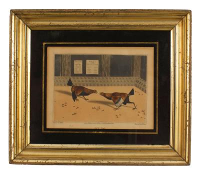  Henry Thomas ALKEN English Victorian Cock Fight Lithograph
