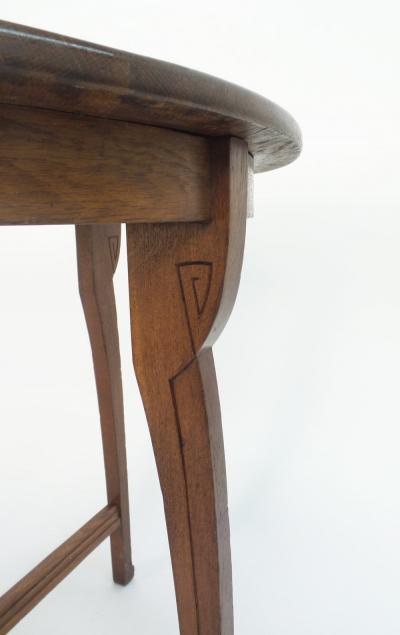  Henry Van De Velde Oak Side Table Attributed to Van de Velde