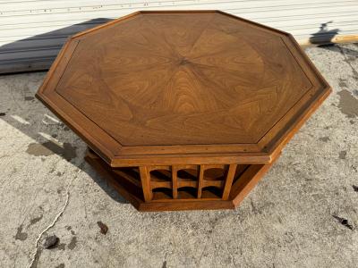  Heritage Furniture Heritage Furniture Esperanto Collection Walnut Octagon Coffee Table