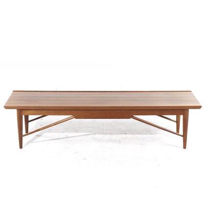  Heritage Henredon Henredon Heritage Mid Century Walnut Coffee Table