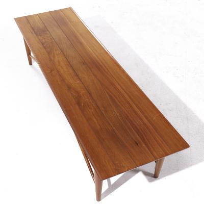  Heritage Henredon Henredon Heritage Mid Century Walnut Coffee Table
