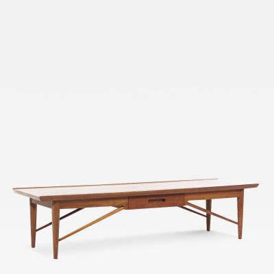  Heritage Henredon Henredon Heritage Mid Century Walnut Coffee Table