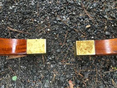  Heritage Henredon Magnificent Pair Dorothy Draper X Base Espana Side Table Bench Hollywood Regency