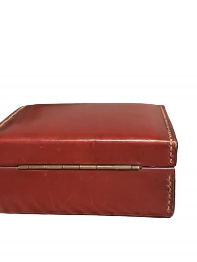  Herm s 1950s Stitched leather box attributed to Paul Dupre Lafon for Herm s