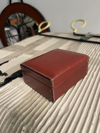  Herm s 1950s Stitched leather box attributed to Paul Dupre Lafon for Herm s