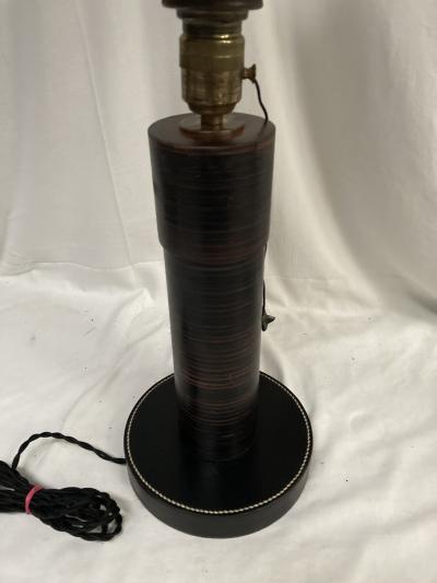  Herm s 1950s Stitched leather table lamp by Paul Dupre Lafon for Herm s