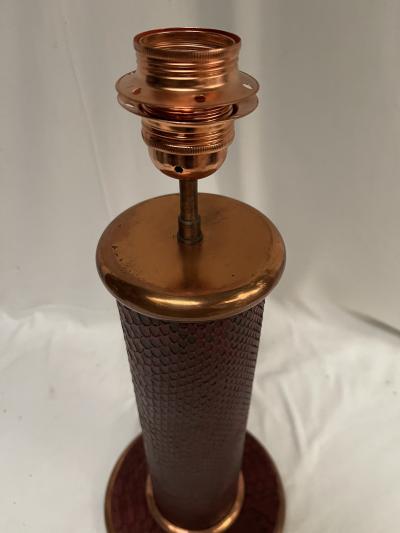  Herm s 1950s lamp covered with python skin attributed to Herm s