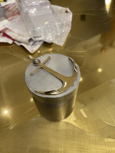  Herm s 1960s Decorative Sterling silver box by Herm s