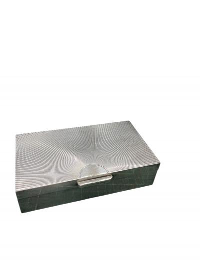  Herm s 1960s Silver plated decorative box