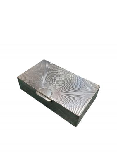  Herm s 1960s Silver plated decorative box