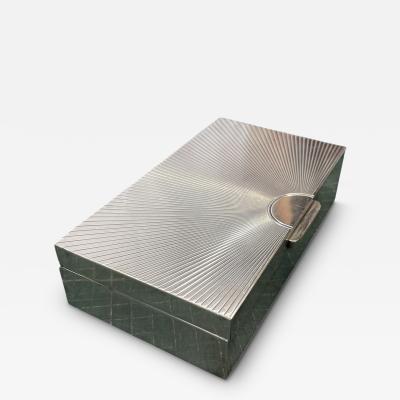  Herm s 1960s Silver plated decorative box