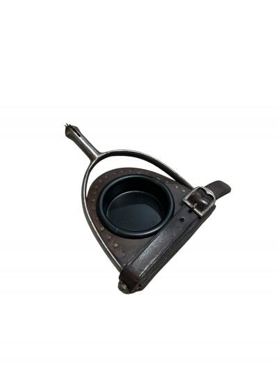  Herm s 1960s Stitched leather ashtray by Herm s
